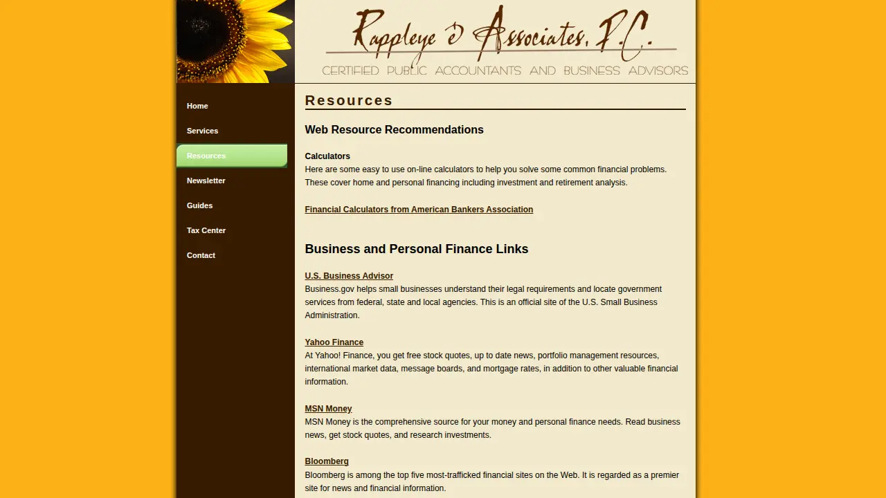 Rappleye & Associates page