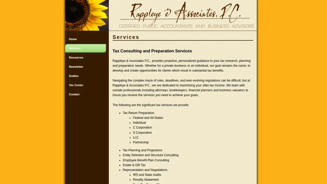 Rappleye & Associates page
