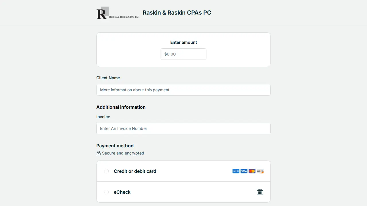 Raskin & Raskin CPA's PC page