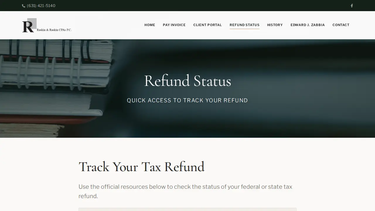 Raskin & Raskin CPA's PC page