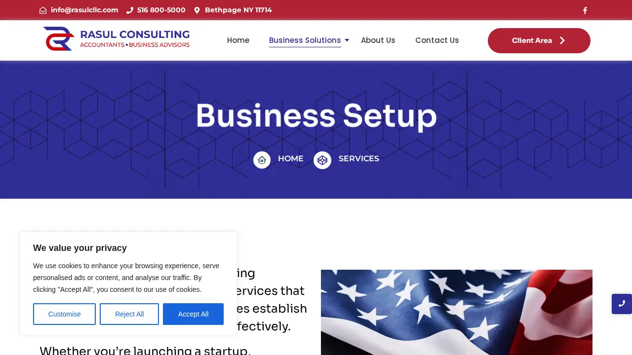 Rasul Consulting LLC page