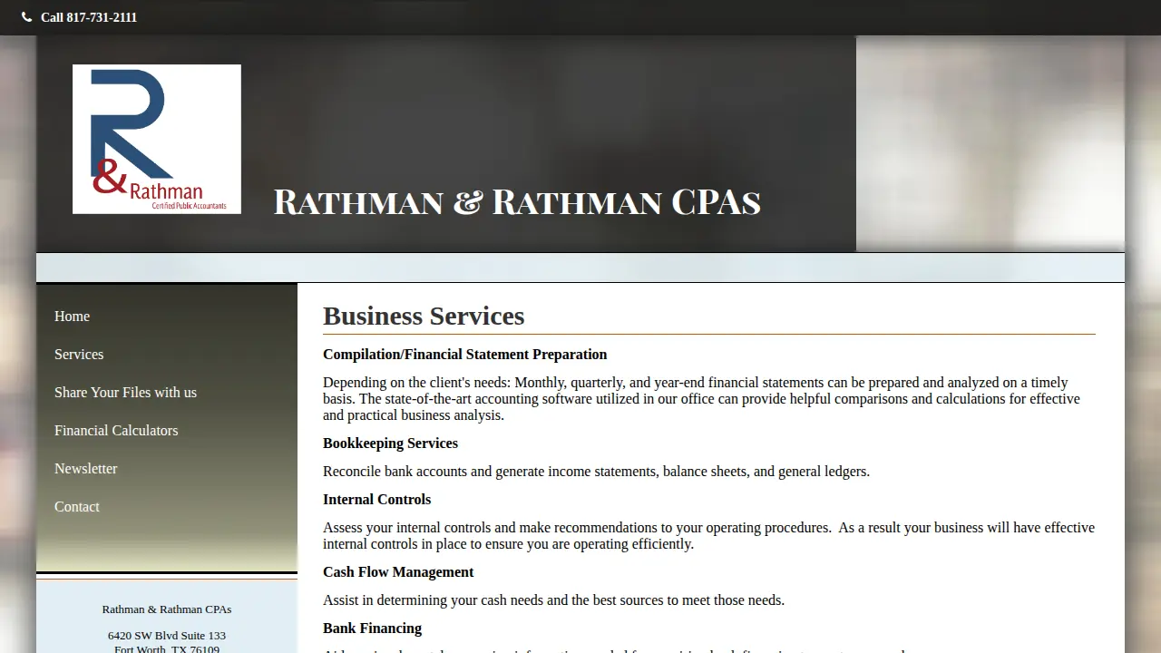 Rathman & Rathman CPA page