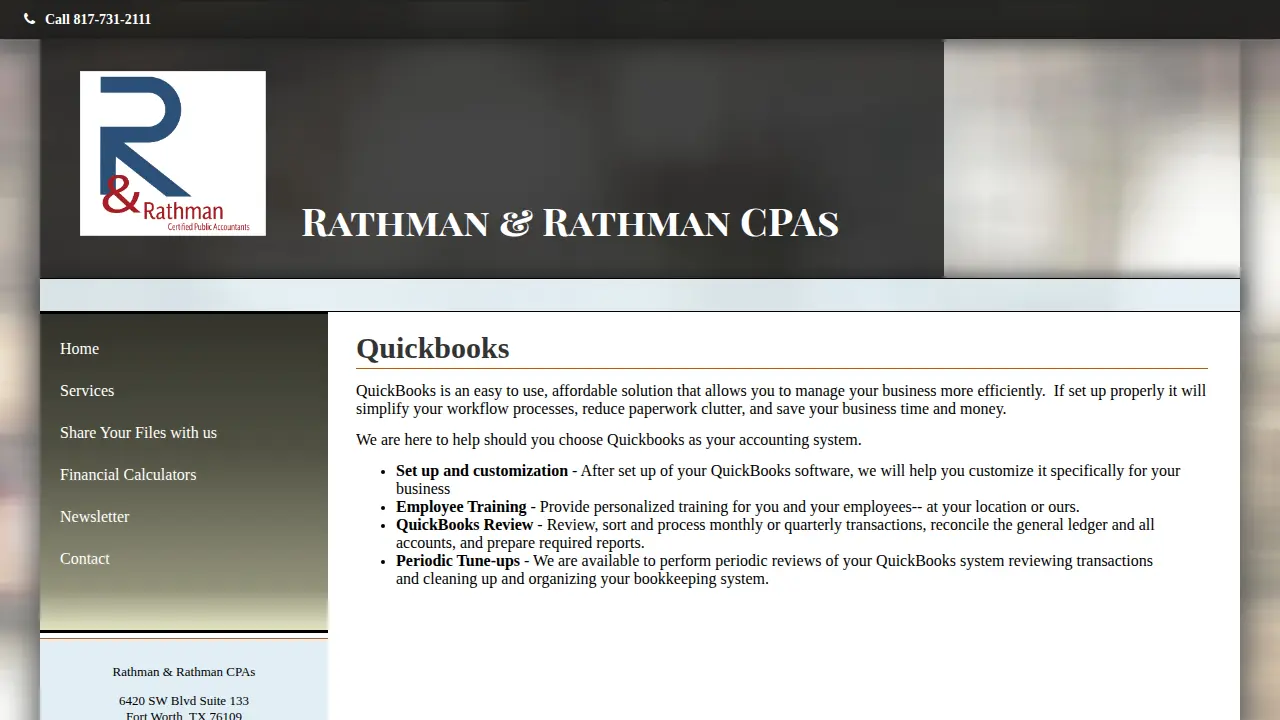 Rathman & Rathman CPA page