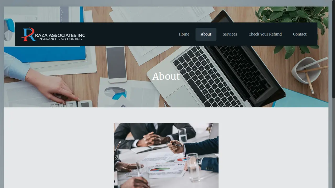 Raza Associates Inc. (Insurance & Accounting) page