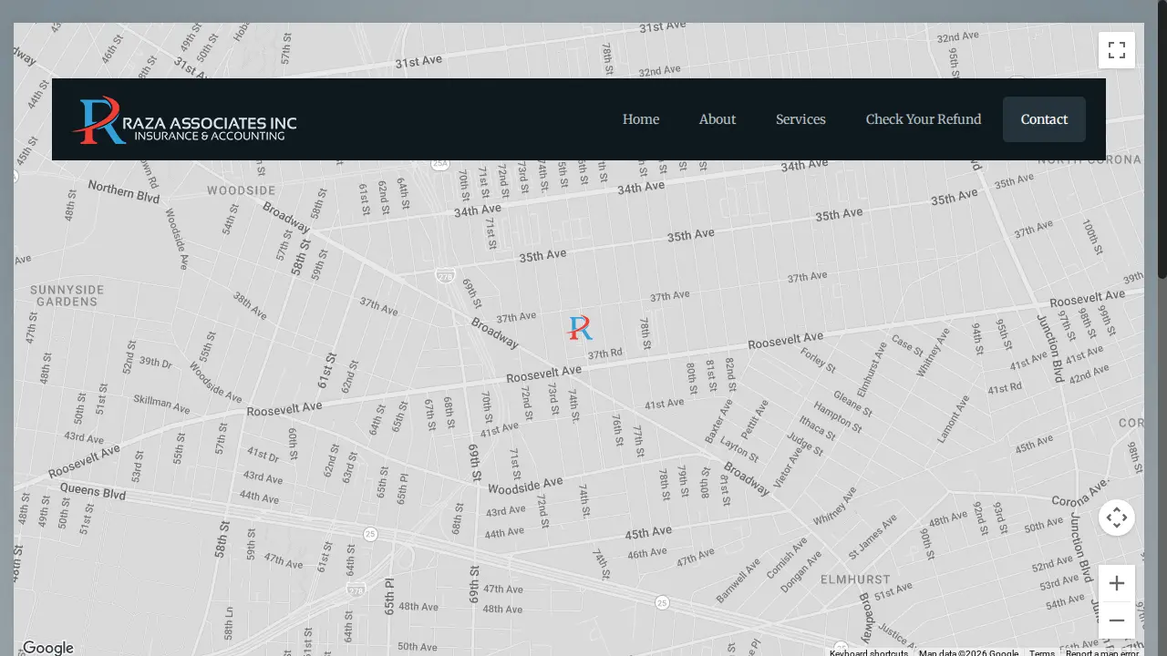 Raza Associates Inc. (Insurance & Accounting) page