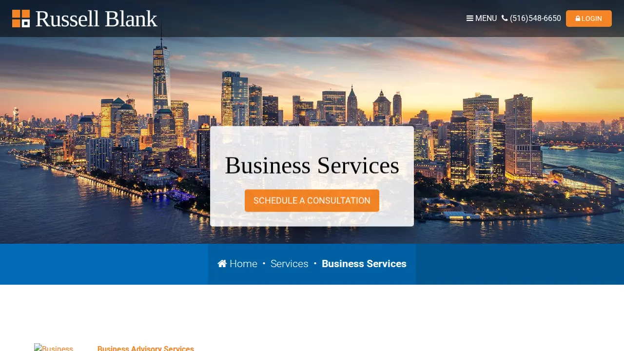 Russell Blank, CPA page