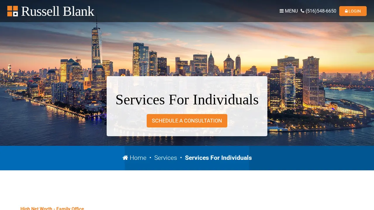 Russell Blank, CPA page