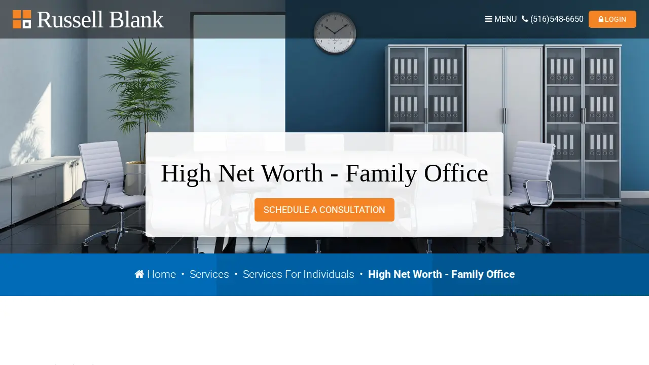Russell Blank, CPA page