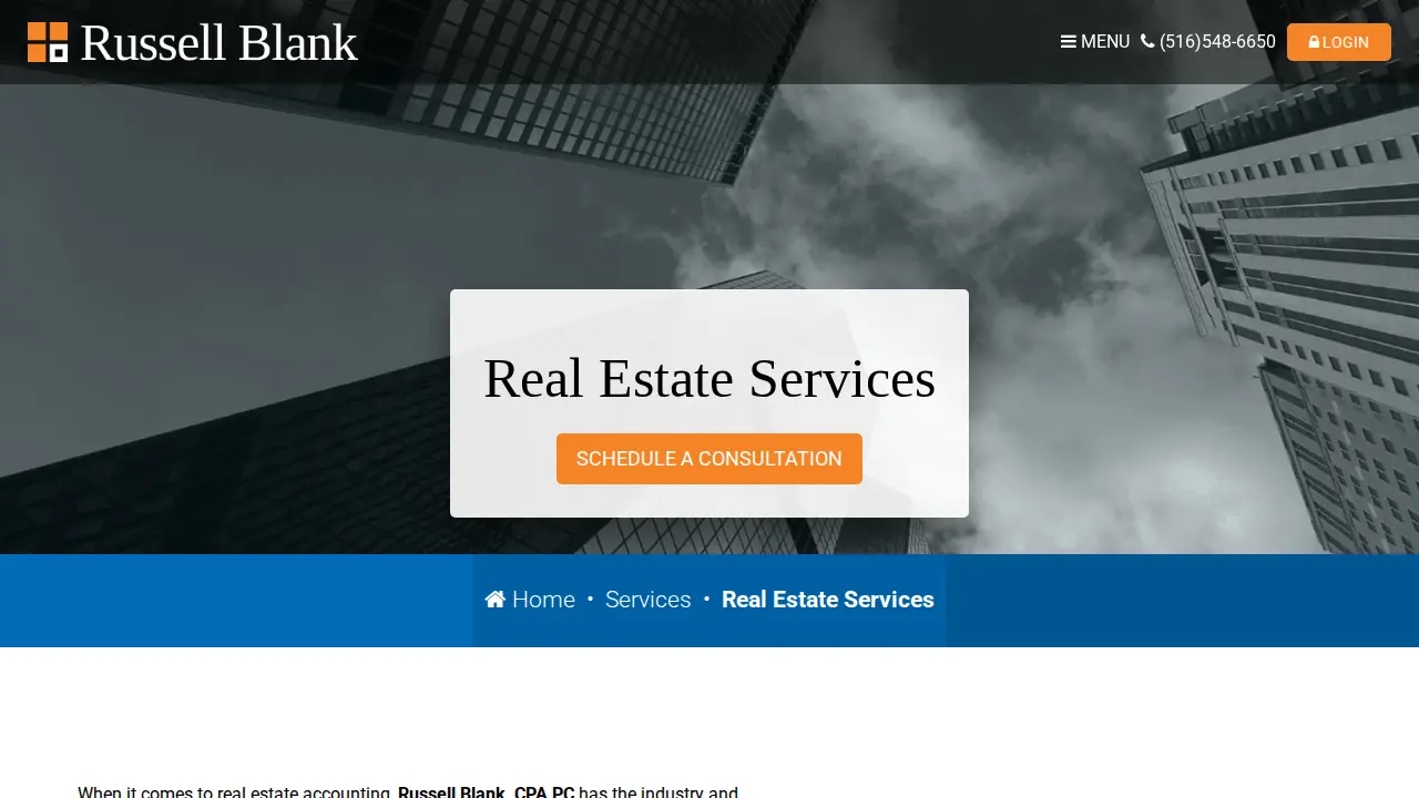 Russell Blank, CPA page