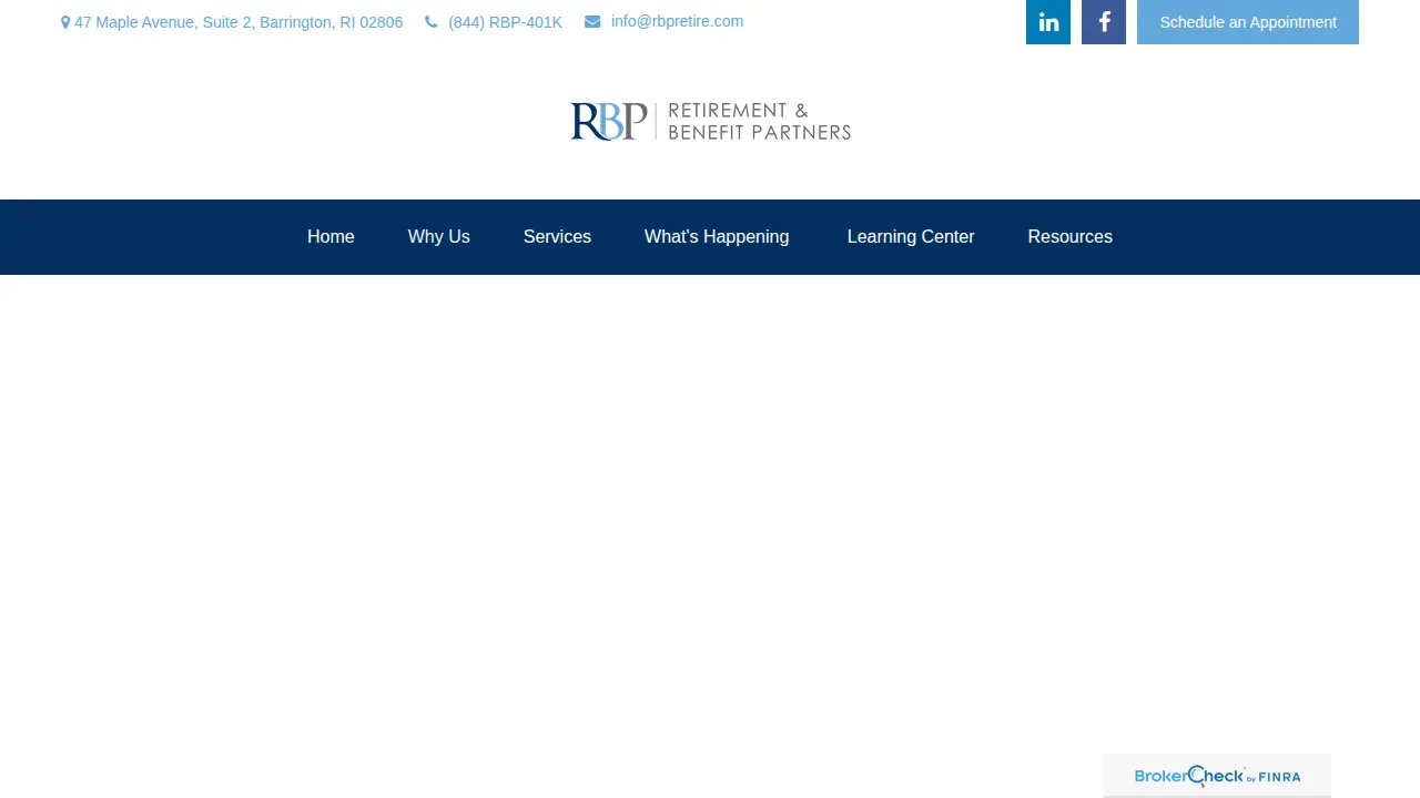 Retirement & Benefit Partners page