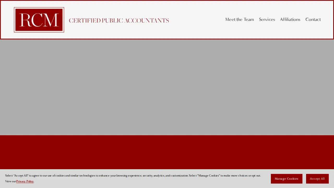 RCM Certified Public Accountants page