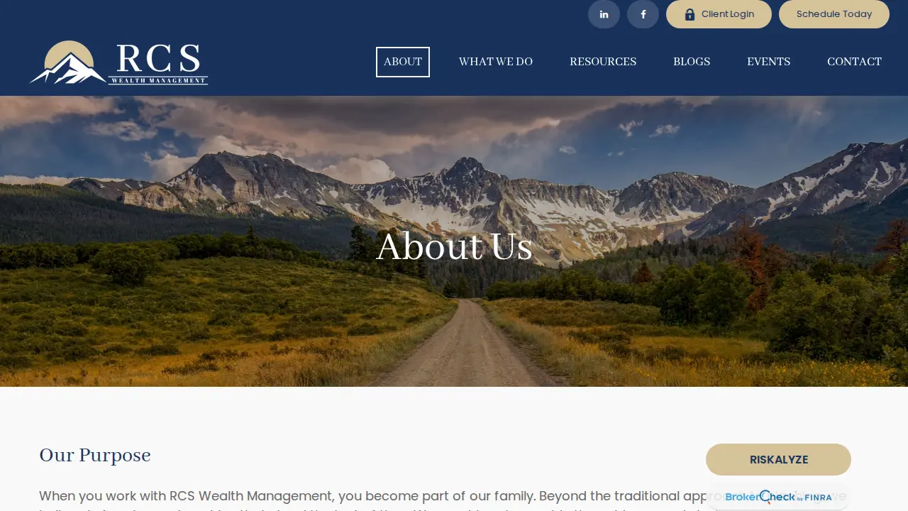RCS Wealth Management page