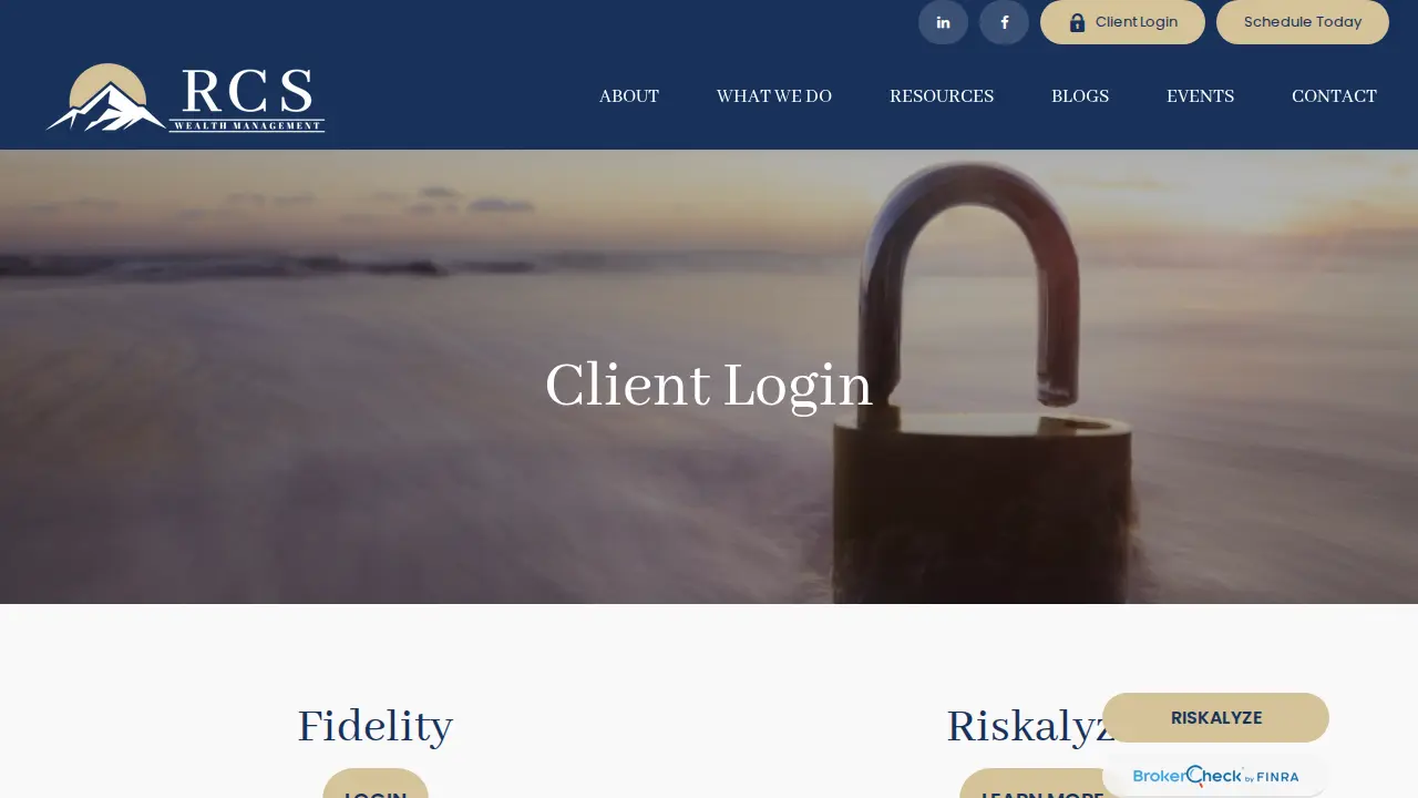 RCS Wealth Management page