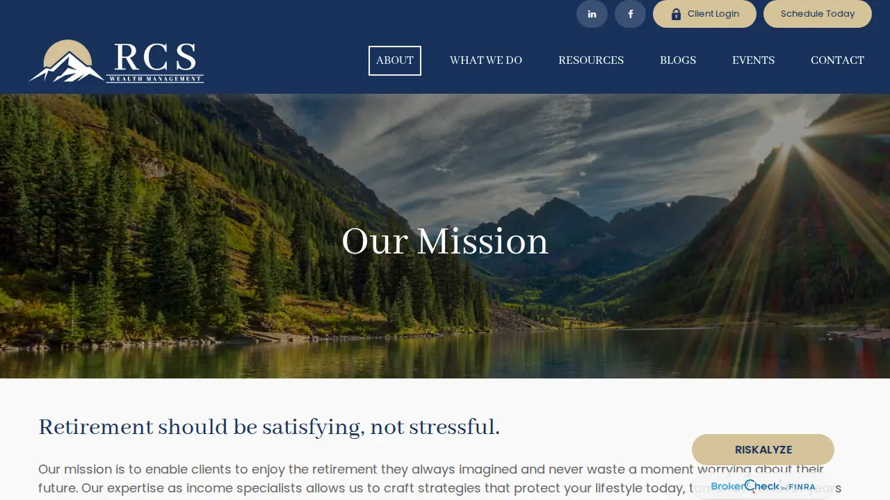 RCS Wealth Management page