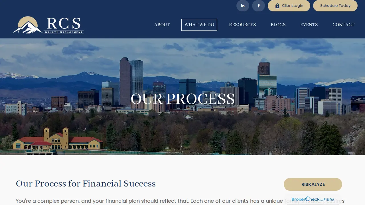 RCS Wealth Management page
