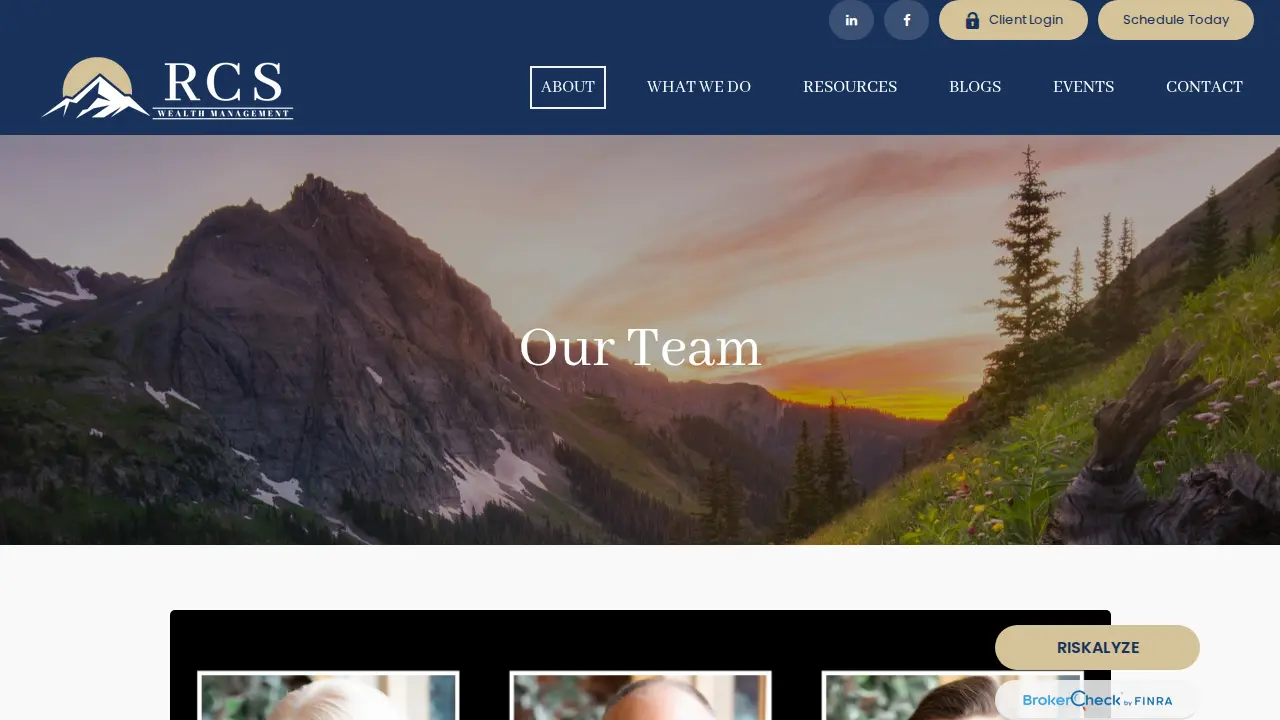 RCS Wealth Management page
