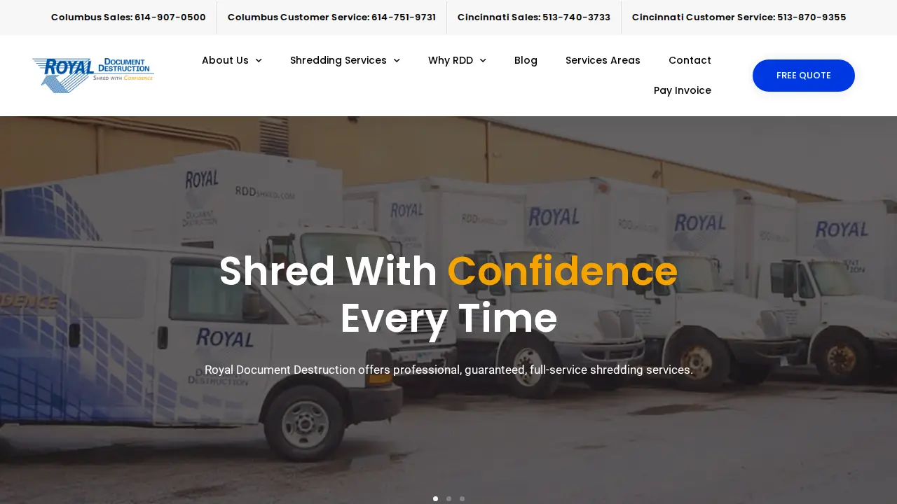 Royal Document Destruction website
