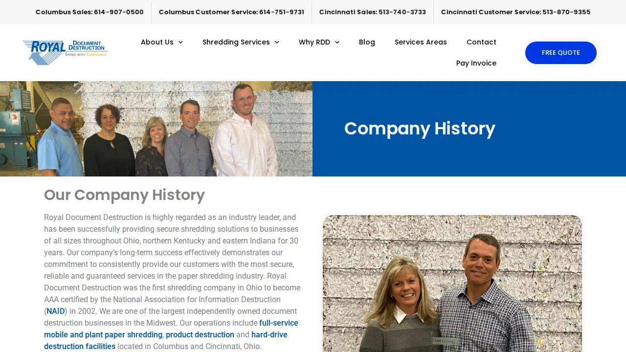 Royal Document Destruction page