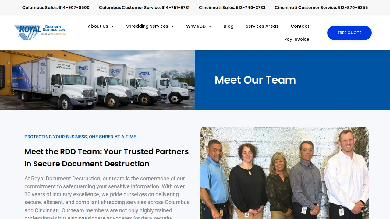 Royal Document Destruction page