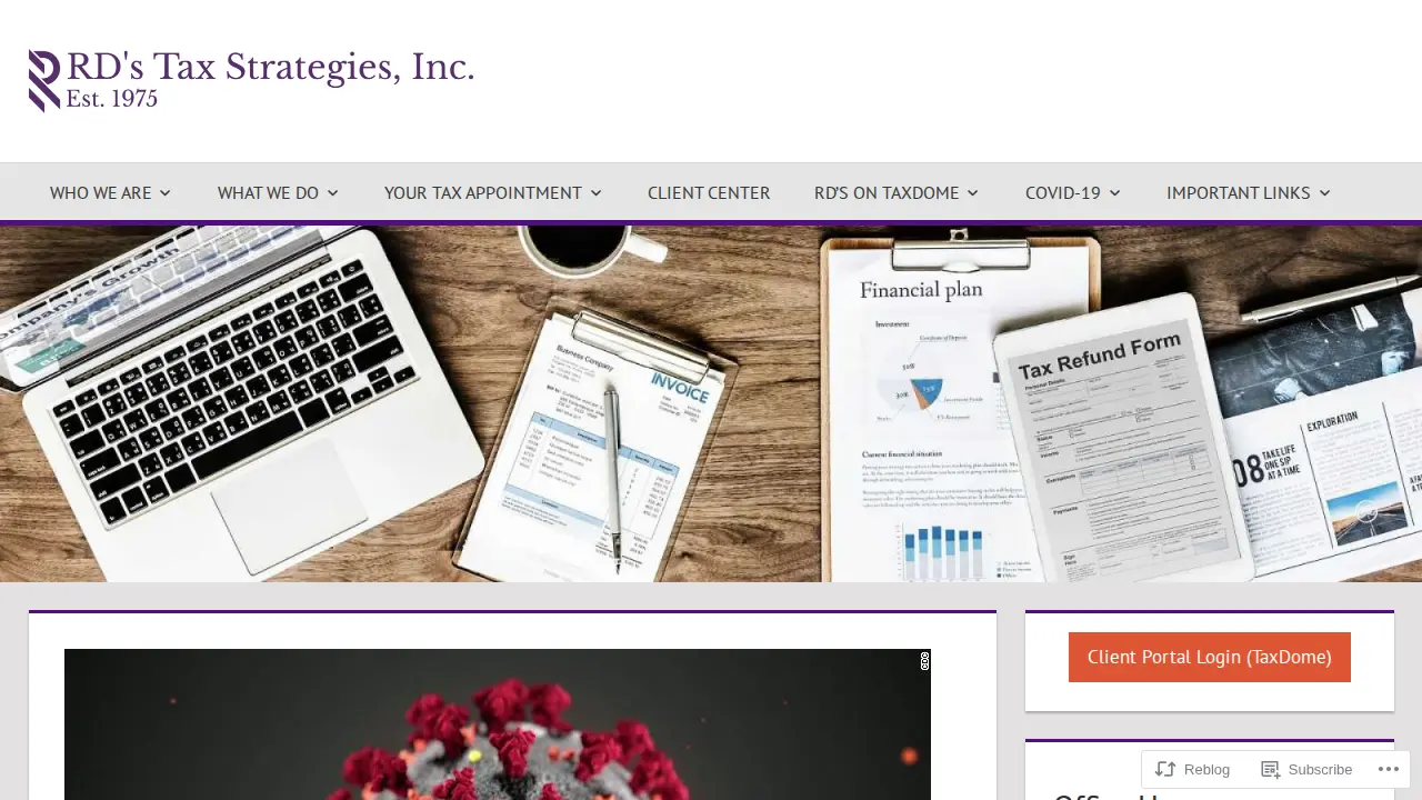 RD's Tax Strategies, Inc. page