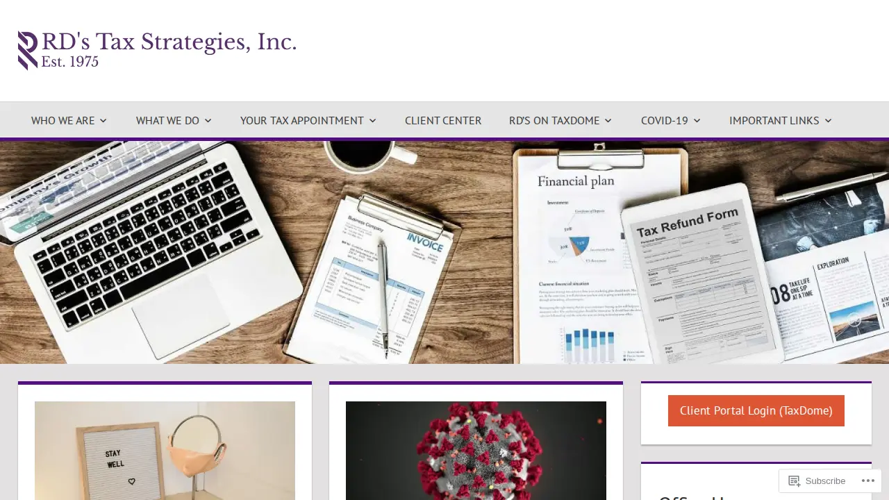 RD's Tax Strategies, Inc. page