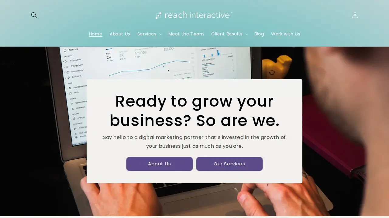Reach Interactive website