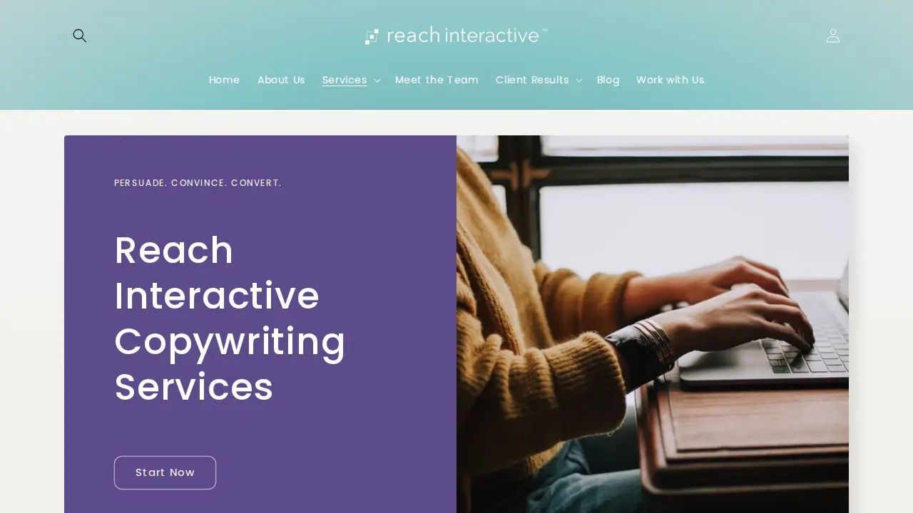 Reach Interactive page