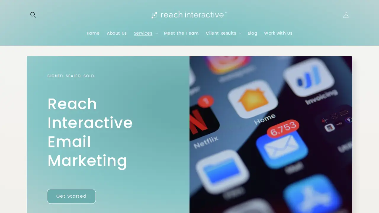 Reach Interactive page