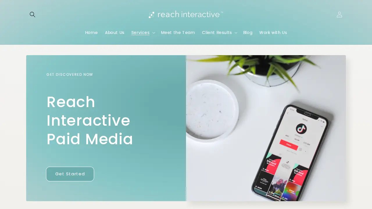 Reach Interactive page