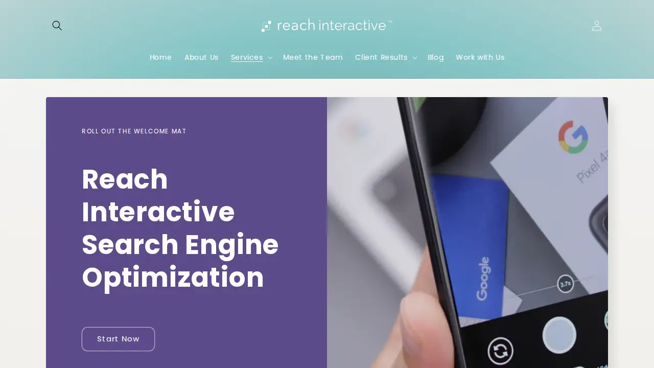 Reach Interactive page