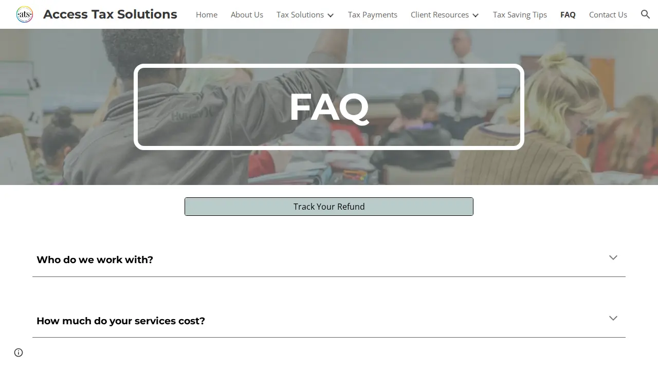 Access Tax Solutions page
