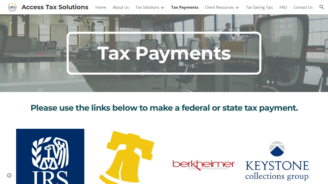 Access Tax Solutions page