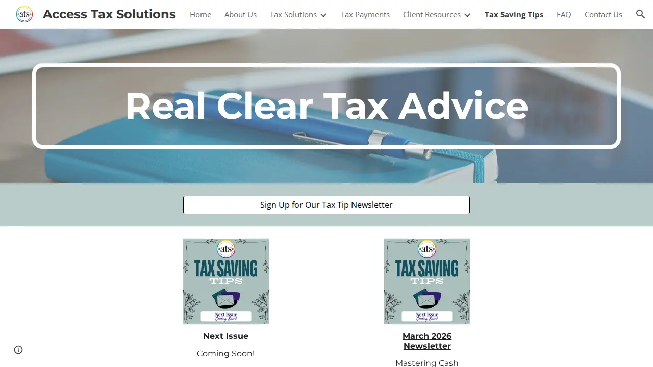 Access Tax Solutions page