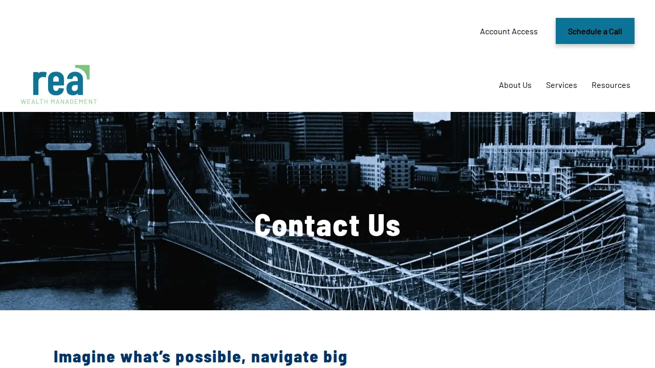 Rea Wealth Management page