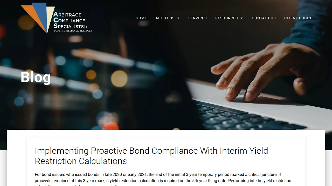 Arbitrage Compliance Specialists, Inc page