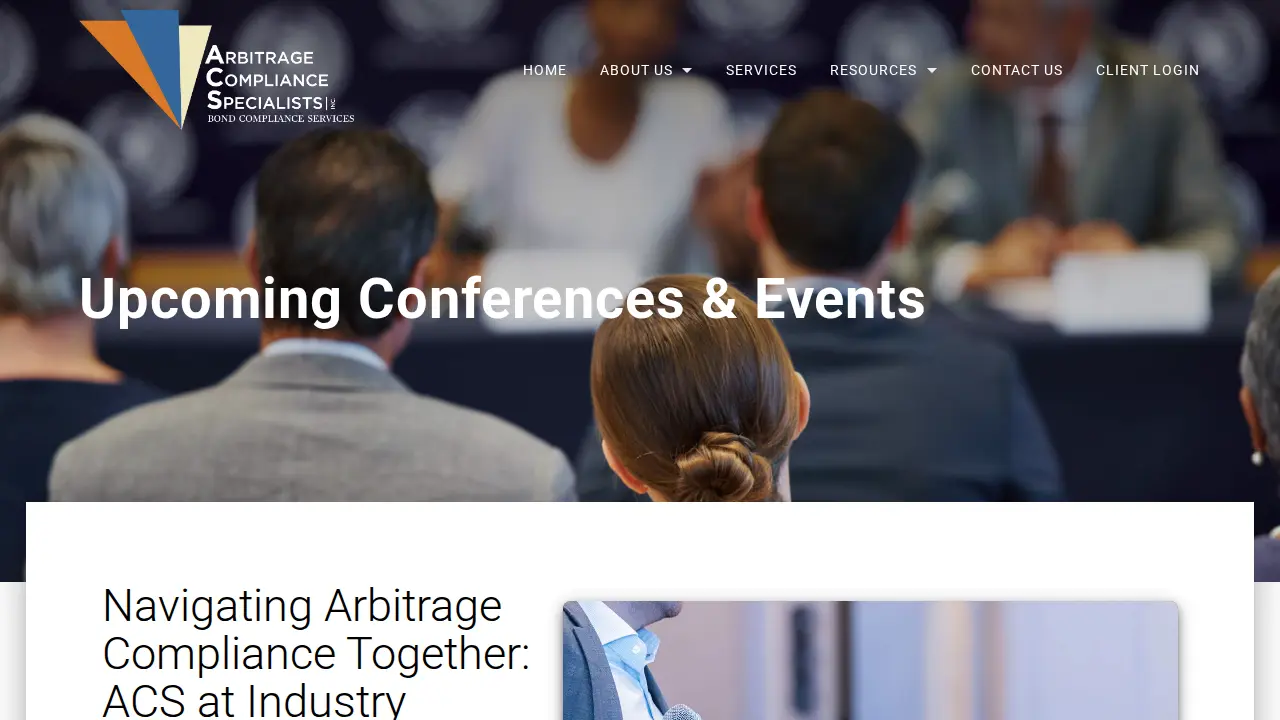 Arbitrage Compliance Specialists, Inc page
