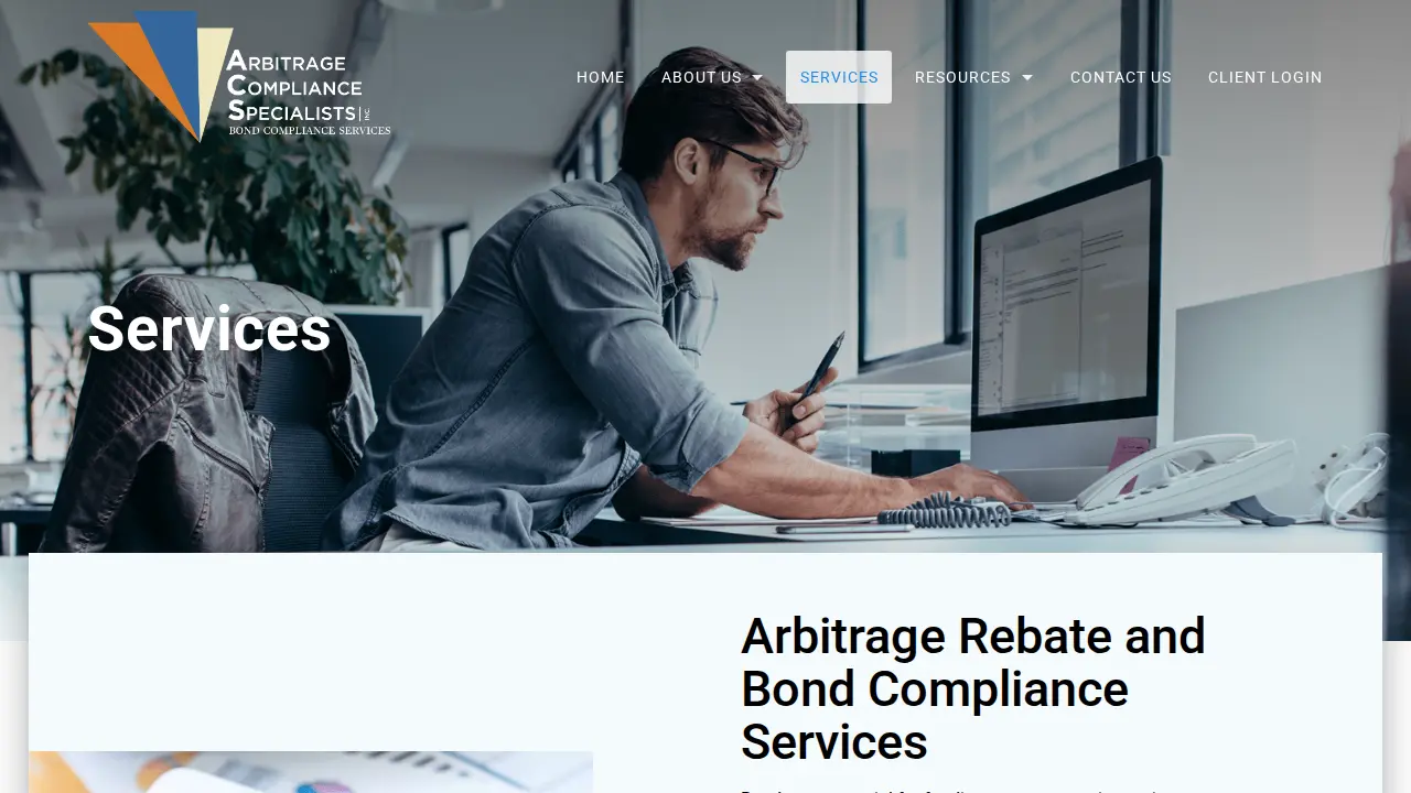 Arbitrage Compliance Specialists, Inc page