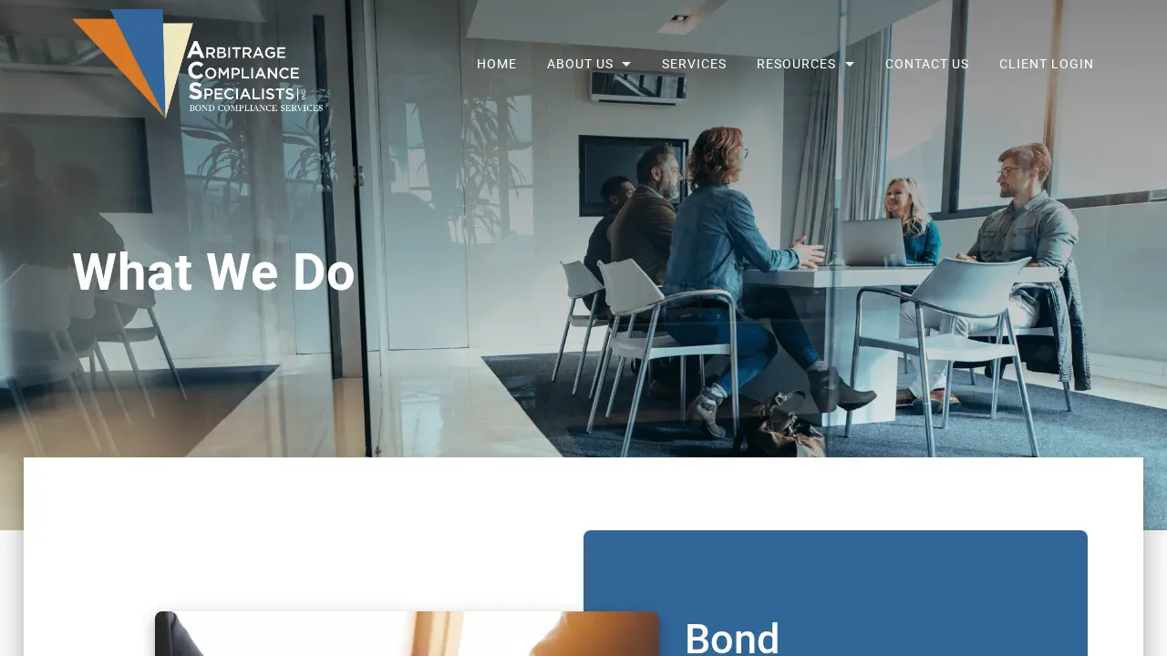 Arbitrage Compliance Specialists, Inc page