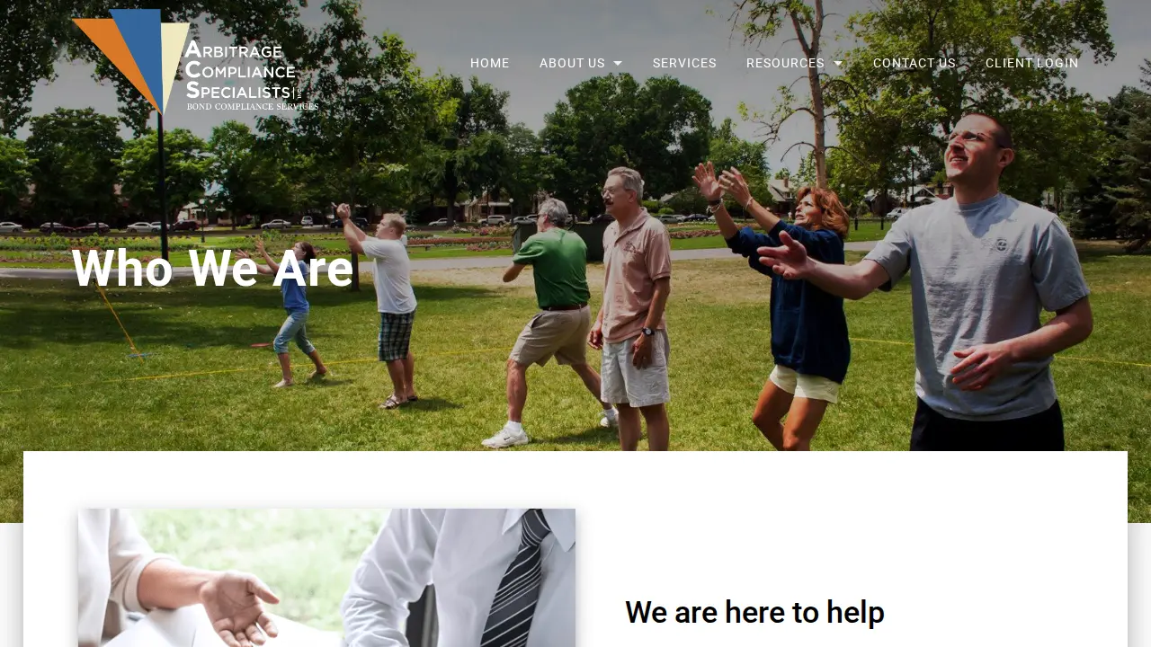 Arbitrage Compliance Specialists, Inc page