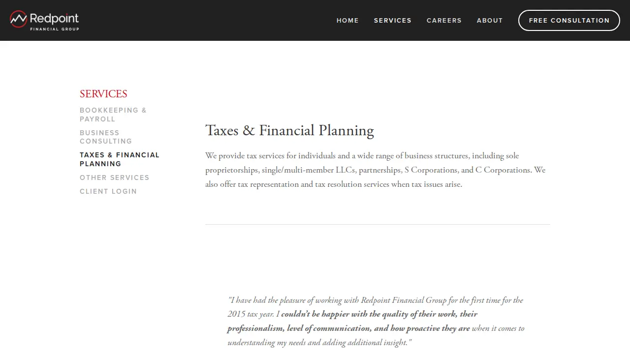 Redpoint Financial Group | CPA page