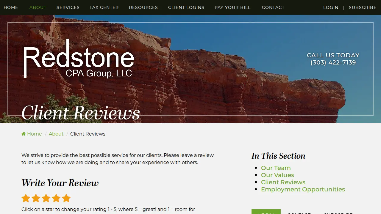 Redstone CPA Group, LLC page