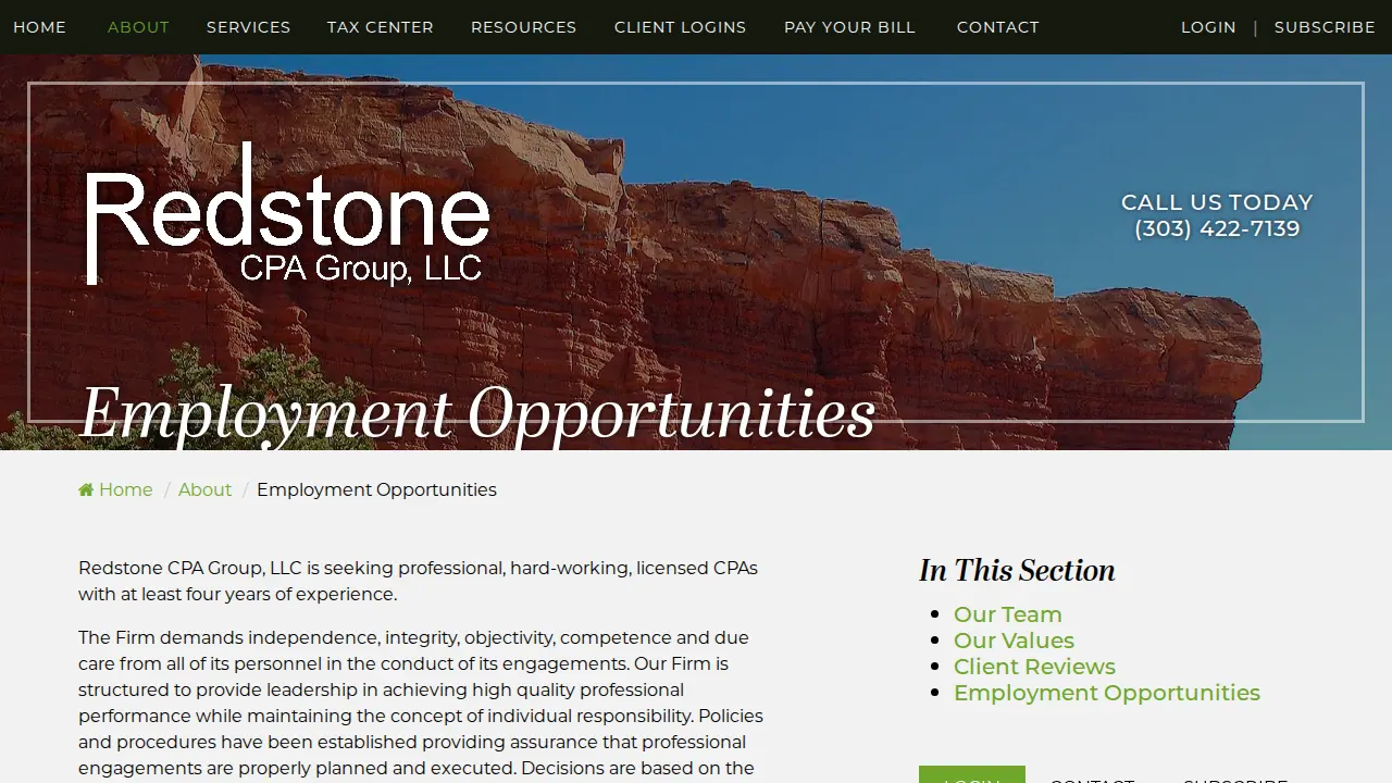 Redstone CPA Group, LLC page