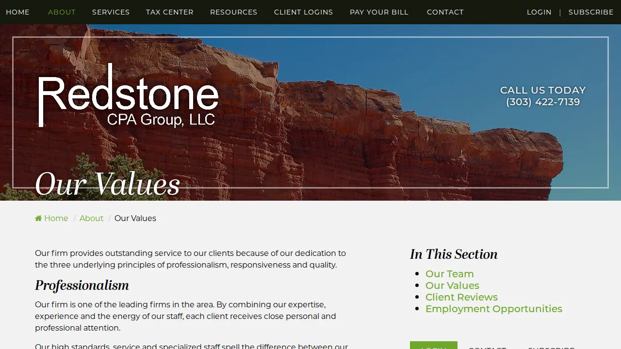 Redstone CPA Group, LLC page