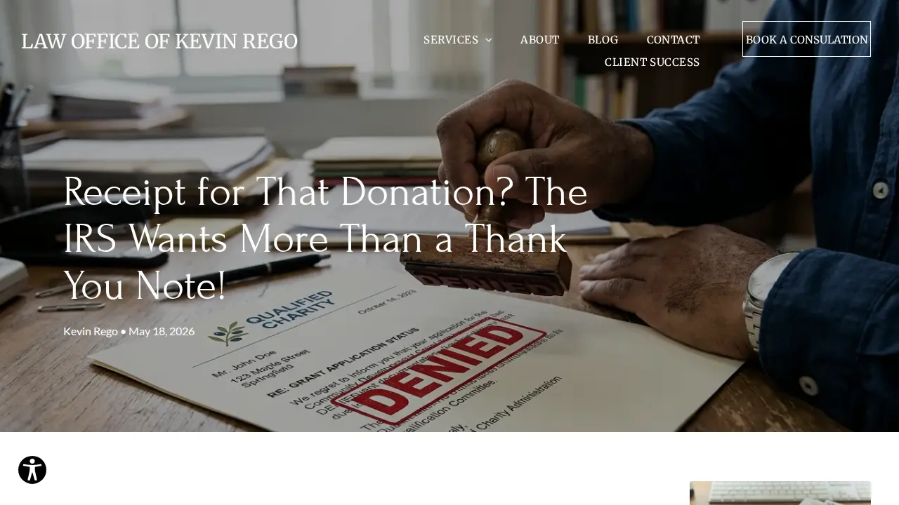 Law Office of Kevin Rego page