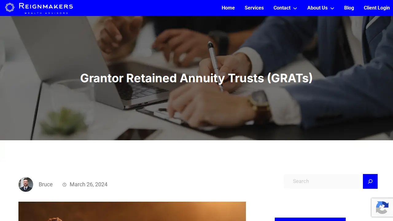 Reignmakers Wealth Advisors: Wealth Management, Retirement Planning, Estate Planning, Tax Optimization page