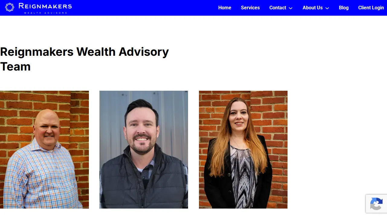 Reignmakers Wealth Advisors: Wealth Management, Retirement Planning, Estate Planning, Tax Optimization page