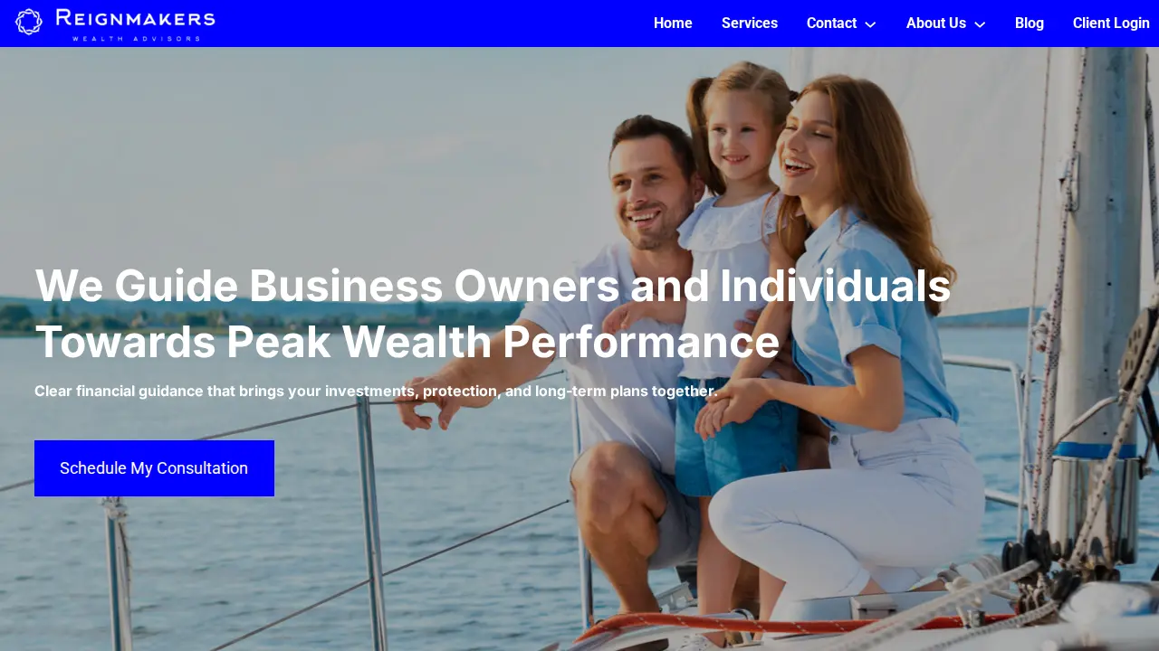 Reignmakers Wealth Advisors: Wealth Management, Retirement Planning, Estate Planning, Tax Optimization