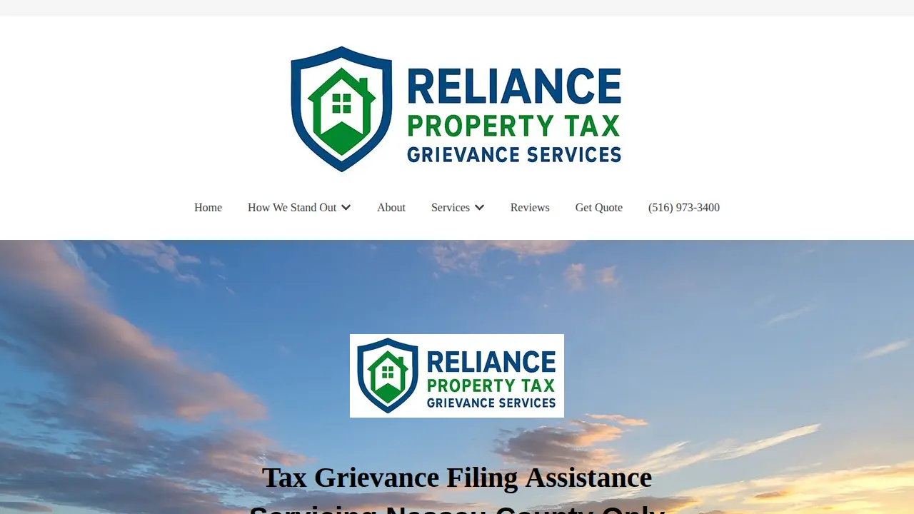 Reliance Flat Fee Property Tax Grievance Nassau County page