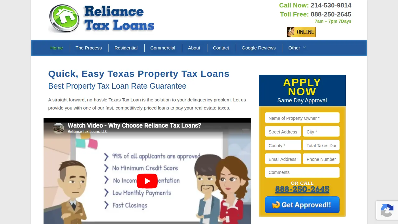 Reliance Tax Loans, LLC