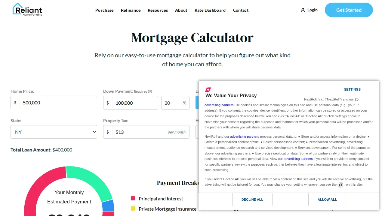 Marc Marrazzo- Reliant Home Funding Inc. page